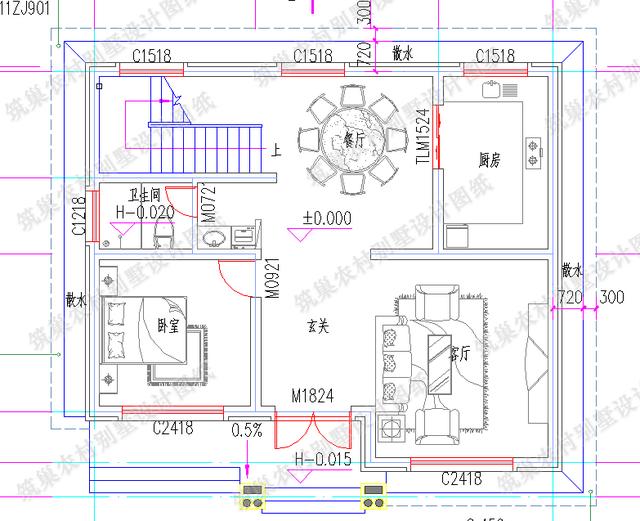 分享三款占地100平的二層鄉(xiāng)村自建房，挑來選去還是戶型3最實(shí)用！