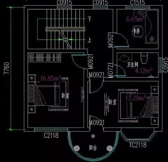 兩款二層別墅設計圖，第一款僅用60平米就實現(xiàn)了三室兩廳的超級功能，真是太牛了。