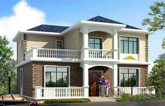 兩款二層別墅設計圖，第一款僅用60平米就實現(xiàn)了三室兩廳的超級功能，真是太牛了。