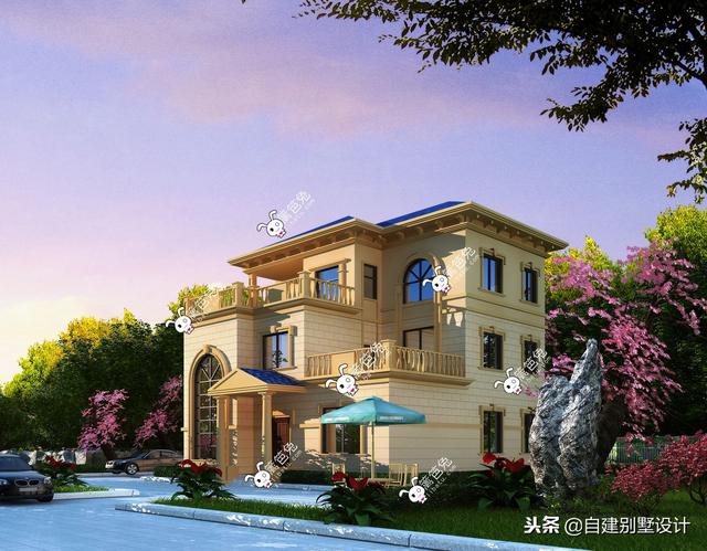 12x114款三層農(nóng)村自建房，安全、實用、美觀！