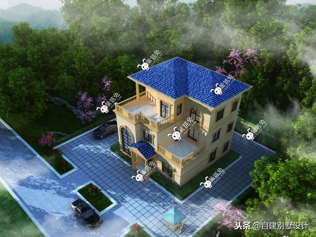 12x114款三層農(nóng)村自建房，安全、實用、美觀！