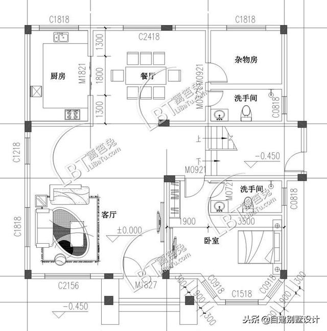 12x114款三層農(nóng)村自建房，安全、實用、美觀！