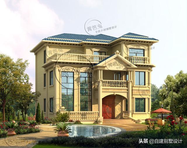 12x114款三層農(nóng)村自建房，安全、實用、美觀！