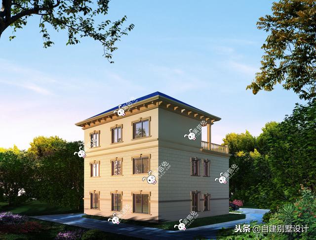 12x114款三層農(nóng)村自建房，安全、實用、美觀！