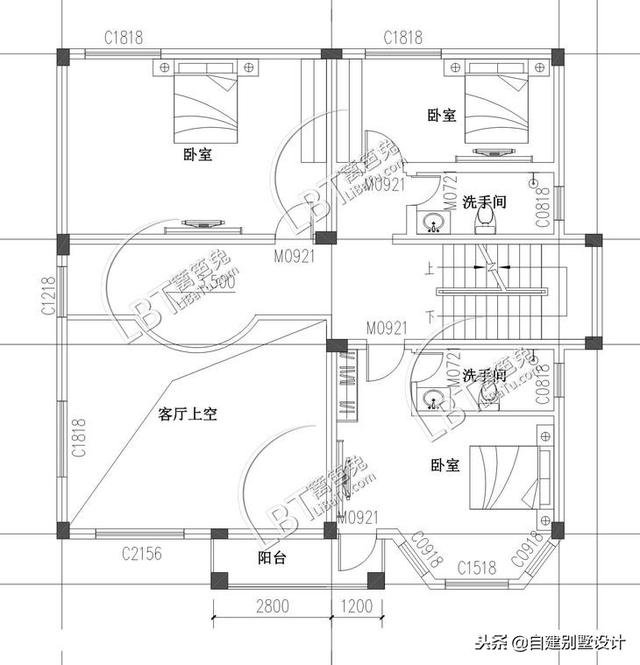 12x114款三層農(nóng)村自建房，安全、實用、美觀！