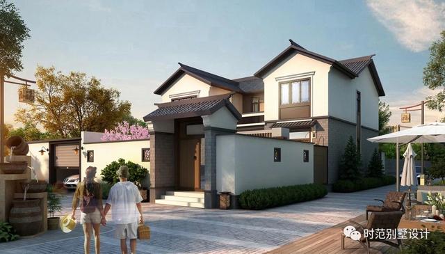 10x13米二層中式別墅設計圖，帶庭院，精致、華麗，花鳥山水間的千百年傳承