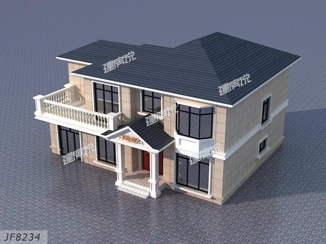 占地130平二層農村自建房，外型極好看，家有宅基地的你，可不要錯過了。