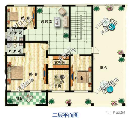 兩款帶有車庫+陽光露臺的二層農(nóng)村自建房，實惠大氣，享受生活就是這么簡單！