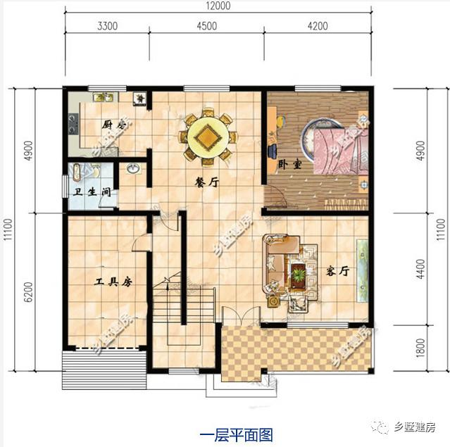 兩款帶有車庫+陽光露臺的二層農(nóng)村自建房，實惠大氣，享受生活就是這么簡單！