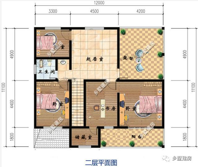 兩款帶有車庫+陽光露臺的二層農(nóng)村自建房，實惠大氣，享受生活就是這么簡單！