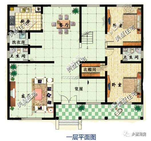 兩款帶有車庫+陽光露臺的二層農(nóng)村自建房，實惠大氣，享受生活就是這么簡單！