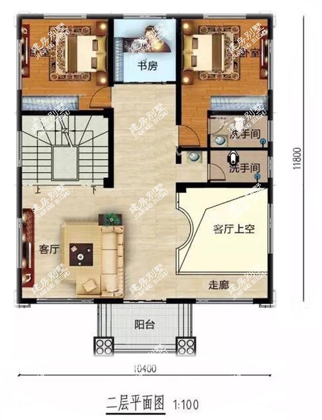 超大氣四層別墅設(shè)計(jì)圖，占地132平，外觀光彩奪目羨煞旁人