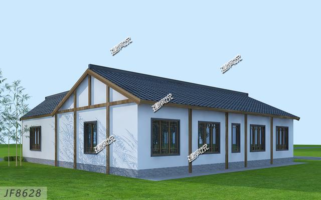 中國風(fēng)農(nóng)村別墅設(shè)計(jì)圖，布局合理，溫馨舒適