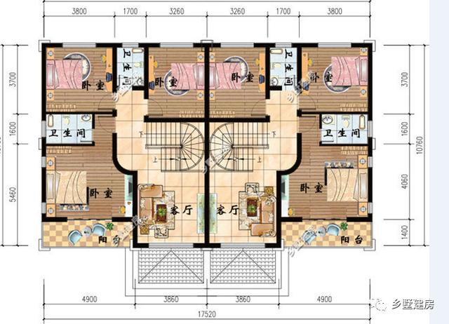 四層農(nóng)村自建房設(shè)計(jì)圖，精致又美麗