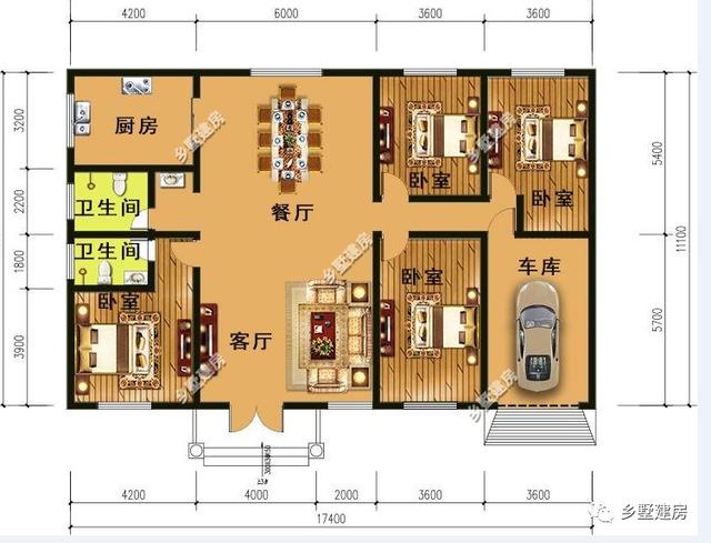 一款很適合用來(lái)當(dāng)作周末度假的典雅別墅，設(shè)計(jì)優(yōu)美，簡(jiǎn)約大氣