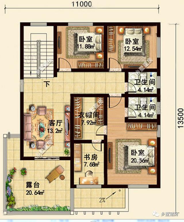 一款很適合用來(lái)當(dāng)作周末度假的典雅別墅，設(shè)計(jì)優(yōu)美，簡(jiǎn)約大氣