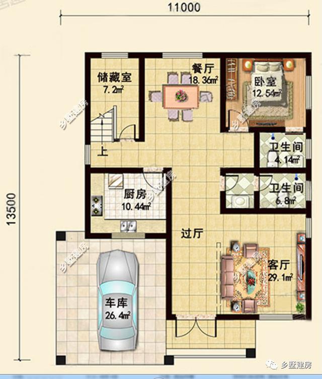 一款很適合用來(lái)當(dāng)作周末度假的典雅別墅，設(shè)計(jì)優(yōu)美，簡(jiǎn)約大氣