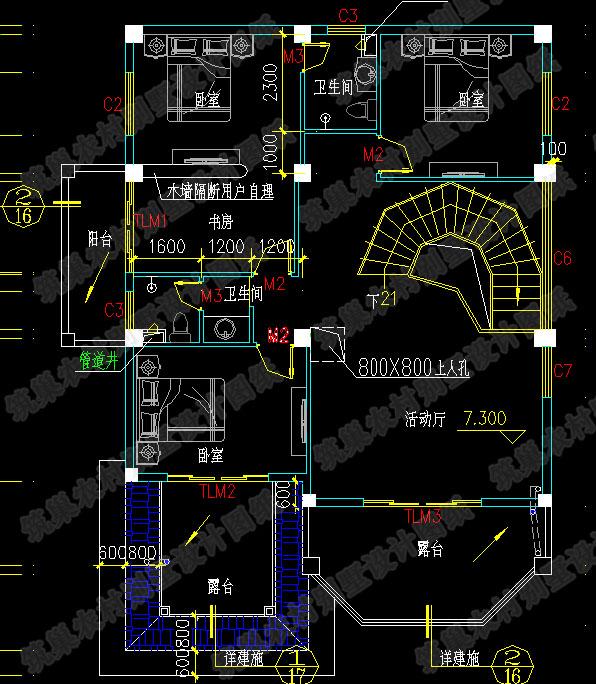 三層鄉(xiāng)村別墅設(shè)計(jì)圖，150平米帶車庫(kù)+挑空客廳，看完你一定會(huì)喜歡