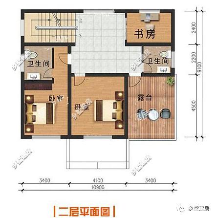 二層別墅設(shè)計(jì)圖，多窗設(shè)計(jì)，通風(fēng)采光效果沒得挑