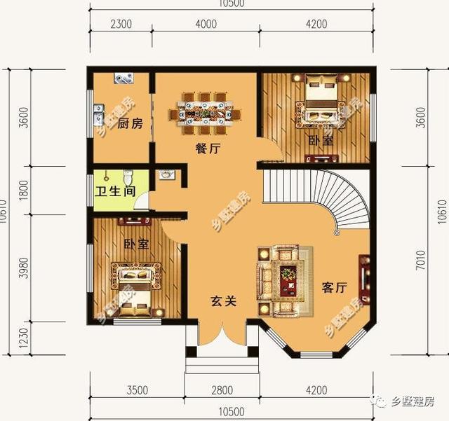 二層別墅設(shè)計(jì)圖，多窗設(shè)計(jì)，通風(fēng)采光效果沒得挑