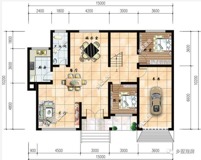 推薦兩款別墅設(shè)計圖，還帶有車庫的哦，超級實用