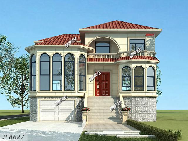 三層別墅設(shè)計(jì)圖，漂亮大氣，建一棟，讓別人羨慕去吧