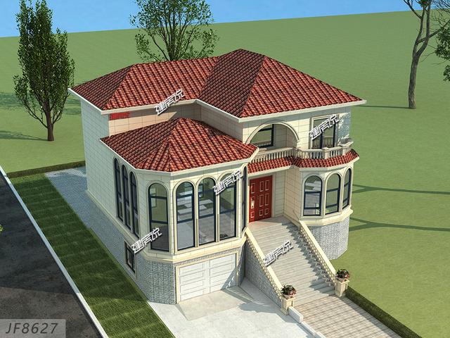 三層別墅設(shè)計(jì)圖，漂亮大氣，建一棟，讓別人羨慕去吧