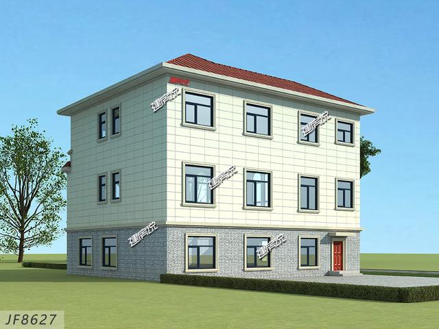 三層別墅設(shè)計(jì)圖，漂亮大氣，建一棟，讓別人羨慕去吧