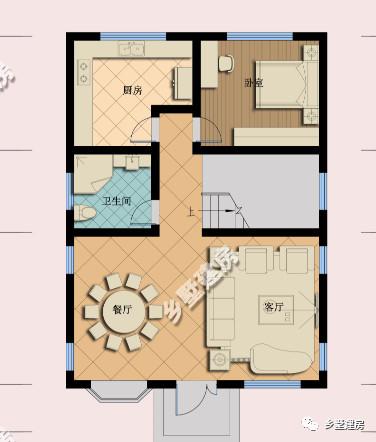 二層農(nóng)村自建房小戶型設(shè)計(jì)圖，適合小宅基地的家庭建造