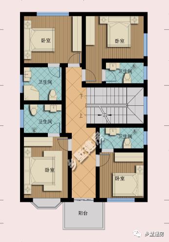 二層農(nóng)村自建房小戶型設(shè)計(jì)圖，適合小宅基地的家庭建造