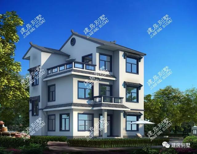 兩棟截然不同風(fēng)格的別墅設(shè)計圖，都是適合在農(nóng)村建的