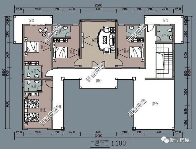 精選6款二層農(nóng)村別墅設(shè)計圖，養(yǎng)老還是度假必選的一款！