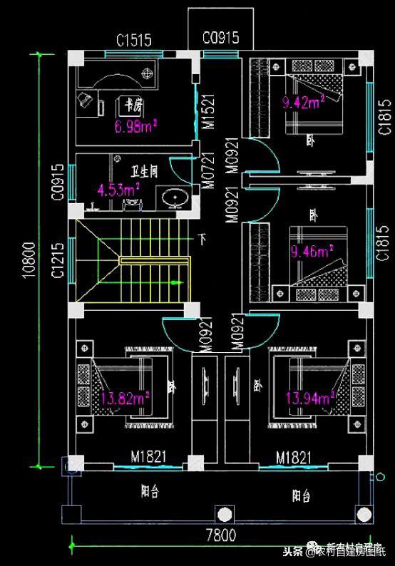 占地88平二層奢華歐式別墅設(shè)計(jì)圖，帶洗衣房+大堂屋+雙陽(yáng)臺(tái)，15萬(wàn)就能建成！