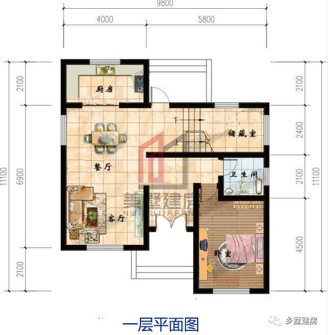 兩套農(nóng)村二層小別墅設計圖，其中一款占地86平，寬敞舒適，風格簡約純真，你不喜歡嗎？