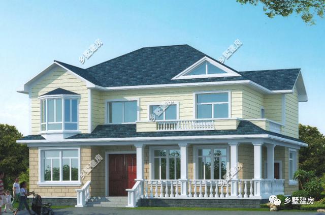 兩款二層農(nóng)村自建房，一款現(xiàn)代簡約風，一款田園風，50萬就能蓋出100萬的效果，人人都眼紅！