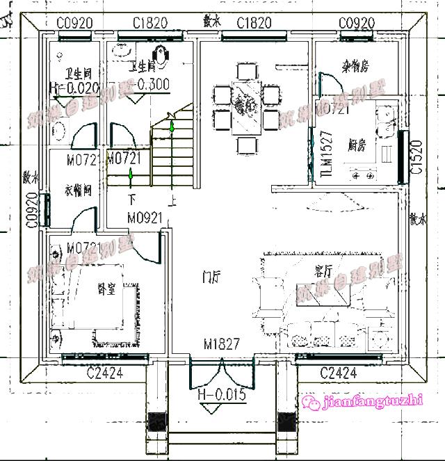 兩套占地100米以內(nèi)的四層農(nóng)村自建房，造價(jià)35萬，適合人口較多的家庭建造！