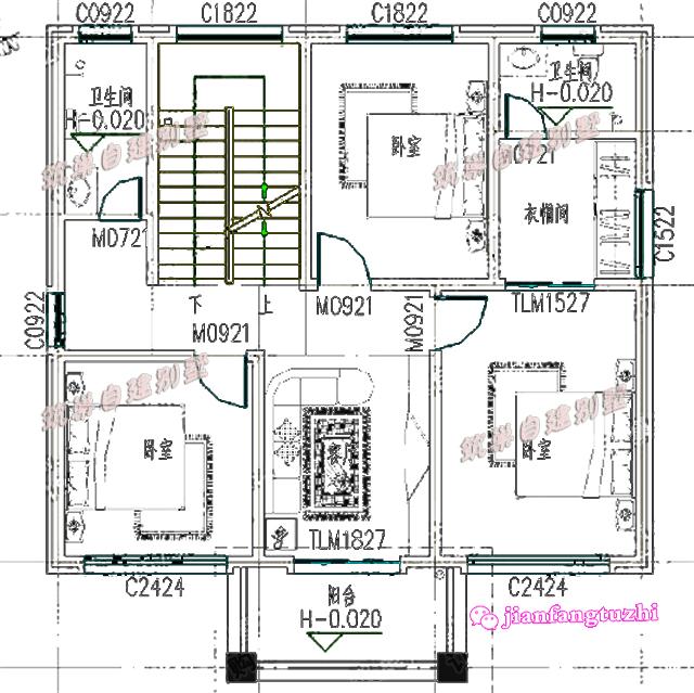 兩套占地100米以內(nèi)的四層農(nóng)村自建房，造價(jià)35萬，適合人口較多的家庭建造！