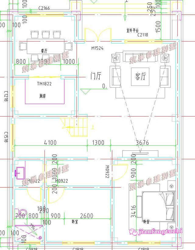 兩套占地100米以內(nèi)的四層農(nóng)村自建房，造價(jià)35萬，適合人口較多的家庭建造！