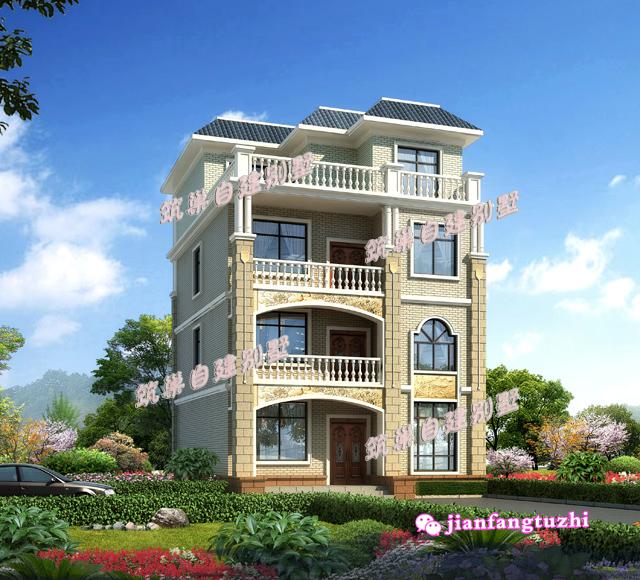 兩套占地100米以內(nèi)的四層農(nóng)村自建房，造價(jià)35萬，適合人口較多的家庭建造！