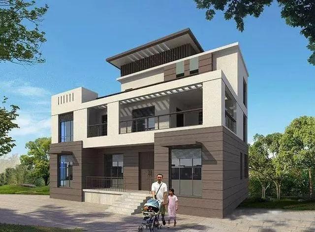 推薦兩款平屋頂現(xiàn)代風(fēng)別墅設(shè)計(jì)圖，比歐式建筑更美，比中式建筑更簡潔，一般人還真欣賞不了它的美。