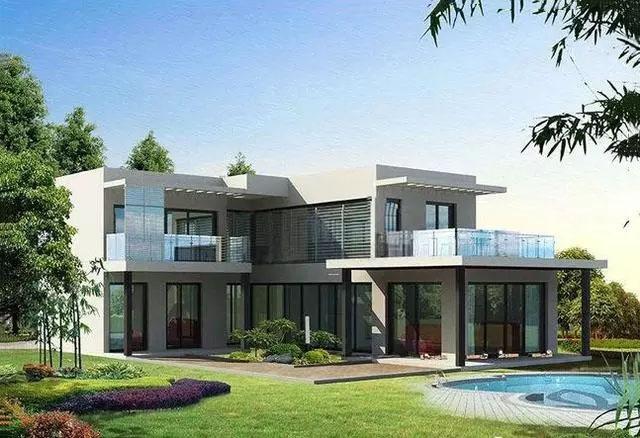 推薦兩款平屋頂現(xiàn)代風(fēng)別墅設(shè)計(jì)圖，比歐式建筑更美，比中式建筑更簡潔，一般人還真欣賞不了它的美。