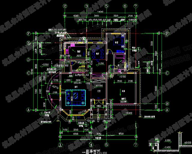 15米×15米復(fù)式三層別墅設(shè)計(jì)圖，布局合理，帶車庫(kù)，適合三代同堂居住！