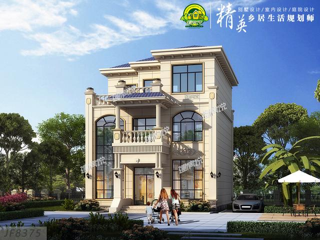 9米x13米三層簡(jiǎn)歐別墅設(shè)計(jì)圖，不僅要美觀，室內(nèi)布局還實(shí)用，圖紙給你準(zhǔn)備好了拿回家建吧