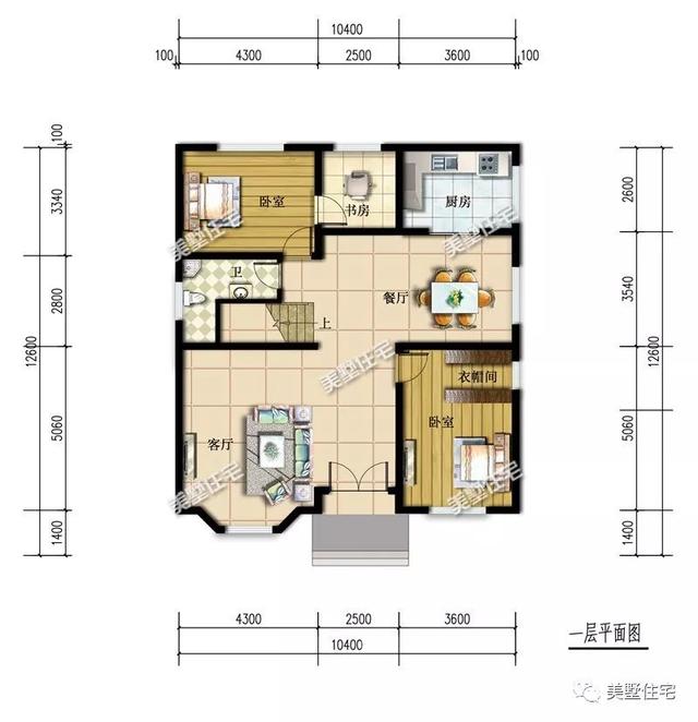 占地126平復(fù)式二層農(nóng)村自建房，帶衣帽房+洗衣房，經(jīng)濟又實用，不容易過時