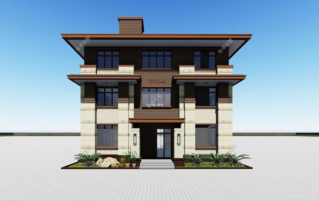 占地95㎡的現(xiàn)代風(fēng)三層別墅設(shè)計(jì)圖，宏偉大氣，布局合理，堪比豪宅