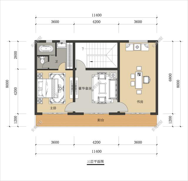 占地95㎡的現(xiàn)代風(fēng)三層別墅設(shè)計(jì)圖，宏偉大氣，布局合理，堪比豪宅