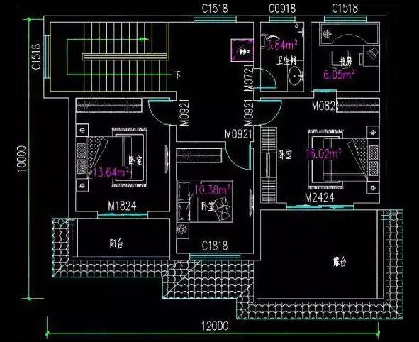 兩款二層農(nóng)村小戶(hù)型別墅自建房，第一款占地不足110平米，帶車(chē)庫(kù)設(shè)計(jì)更實(shí)用