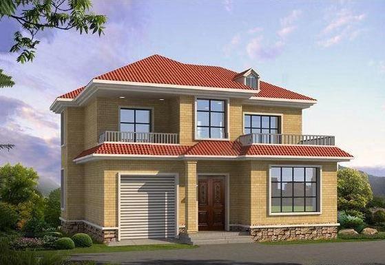 兩款二層農(nóng)村小戶(hù)型別墅自建房，第一款占地不足110平米，帶車(chē)庫(kù)設(shè)計(jì)更實(shí)用