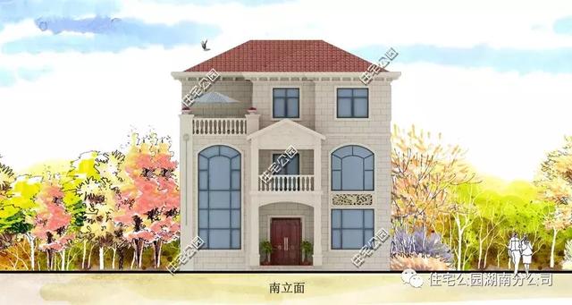 9米×11米三層經(jīng)典歐式別墅設(shè)計圖，精致漂亮，布局合理