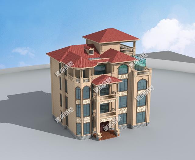 18.1mx15.4m農(nóng)村四層自建房，配備有家庭KTV、健身房、電梯，豪華大氣，算得上是百村心中的第一豪宅了！